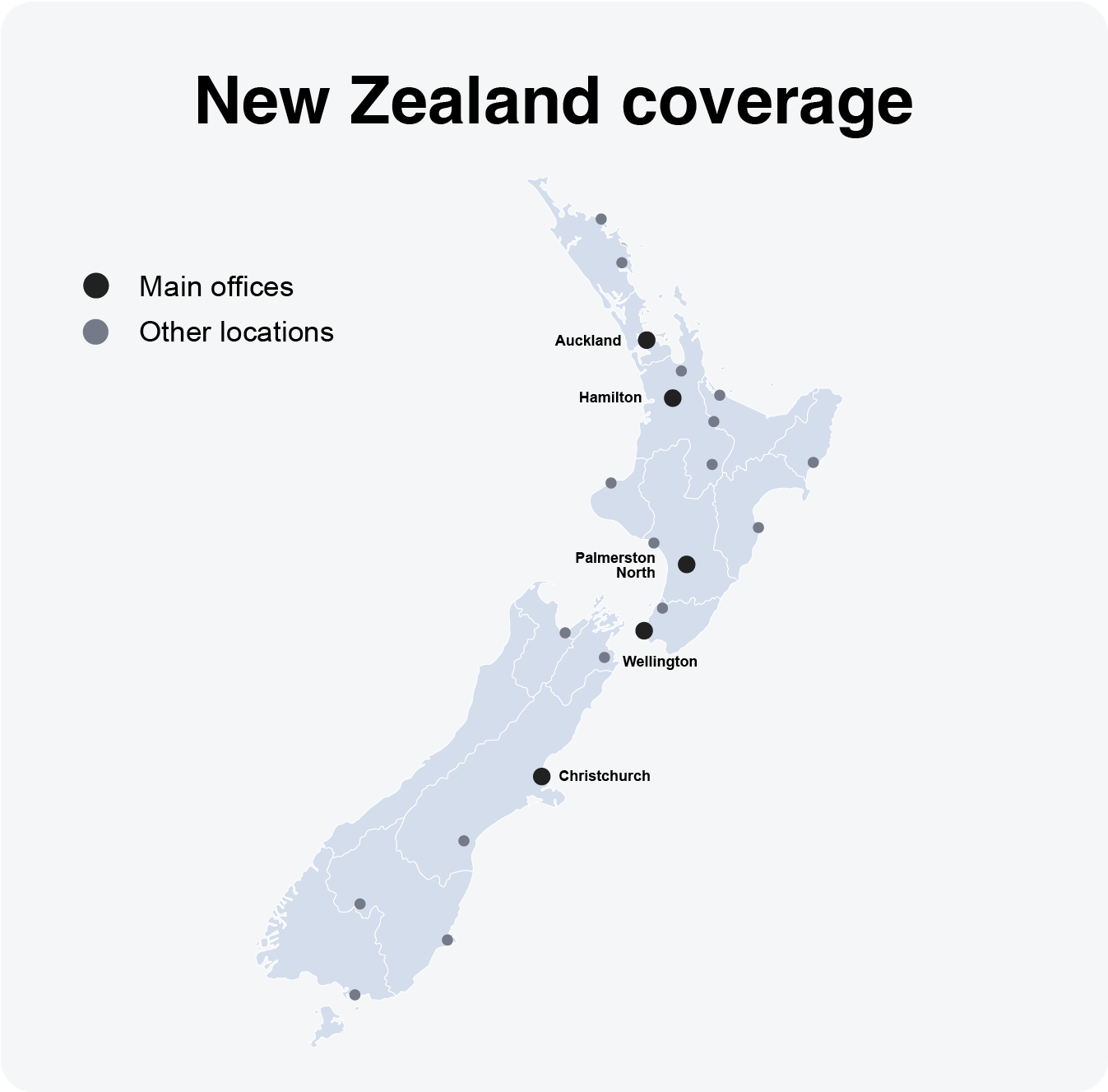 New Zealand kort